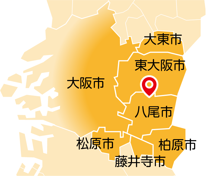 施工対応エリアマップ